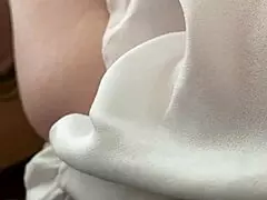 hot maid bends over quick for outdoor public fuck