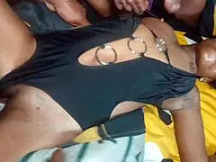 Me and my buddy roughly creampied her tight, juicy pussy