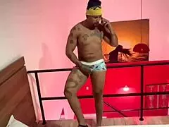 Moreno Fights Girlfriend, Then Fucks Trans Friend Cowgirl With Force In Sheer And X-Red