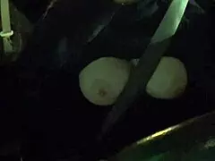 Artemisia love flashing her big horny boobs while driving