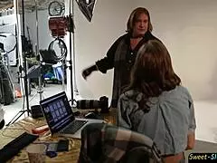 Man, this sexy teen 18+ model bangs the photographer after the shoot!