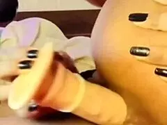 Tinder girl after drinks mounts and uses breasts