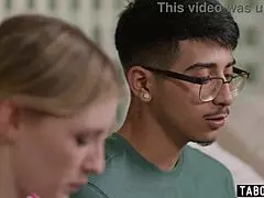 so this shy virgin guy finally bangs popular cheerleader melody marks in uniform