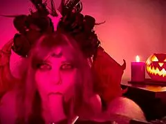 halloween sex in lingerie missionary doggystyle