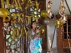 On my BIRTHDAY, a REAL COCK surprised me, FILLING my ASS with MILK