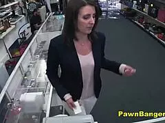 Customer Takes Monster Cock in Hairy Pussy for Cash in Sexy POV. Brunette Gets Hard Fucking on Hidden Cam.