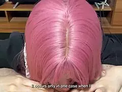 step sister tried on new student blowjob uniform and showed skill to step brother