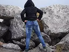 milf pissing in the sea with her hairy pussy loving outdoor pees in this dirty amateur compilation 😈💦