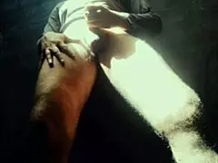 naughty naked man shows off big cock in country homemade videos