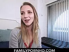 Stepsis squirts hard on bro's huge cock in wild action.