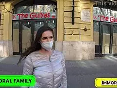 Horny Czech Brunette Taylee Woods Enjoys Threesome with Bodybuilder in Budapest