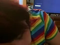 cheating milf deepthroats that big black cock?