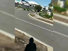 fucking my dildo outside neighbors house