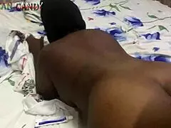 big black ass riding on black cock, so intense