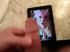 i made this masked tribute for nympho2225 with blowjob and cum all over her