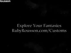 Oiled chaste boyfriend dominates with intense femdom actions in cage.