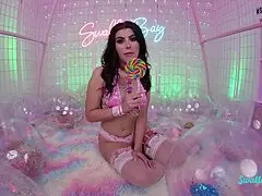 Gal Ritchie enjoys rough handjob and blowjob before riding big hairy wet pussy