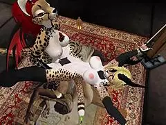 Demon Hunter Battles Monster Furry Cartoon With Intense Blowjob And Fucking Action