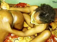 Ebony girlfriend intensely rims and licks pussy with passion.