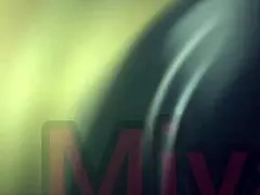 Miya triez fucks intensely as slutty housewife in pov.