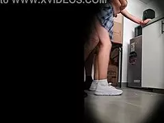 My athletic Argentinian stepsister skips classes to fuck her teacher in miniskirt, spying on that fit latina ass.