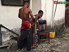 my landlord's daughter begged for outdoor fucking in the ghetto with my monster cock