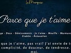 Parce que je t'aime, I love masturbating sensually with my big tits and reaching orgasm 😍 French solo