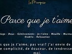 Parce que je t'aime, I love masturbating sensually with my big tits and reaching orgasm 😍 French solo