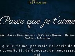 Parce que je t'aime, I love masturbating sensually with my big tits and reaching orgasm 😍 French solo