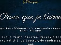 Parce que je t'aime, I love masturbating sensually with my big tits and reaching orgasm 😍 French solo