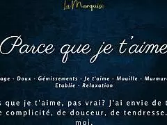 Parce que je t'aime, I love masturbating sensually with my big tits and reaching orgasm 😍 French solo