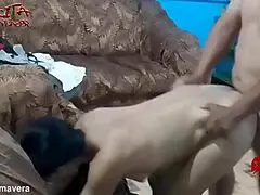 Peruvian Amateur Gets Oral and Doggy Style Passionately