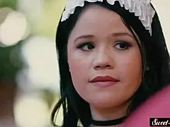 Glamorous MILF and Teen 18+ Engage in Oral and Hard Drilling