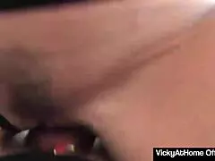vicky vette rides rokks big cock while squeezing her tits 😍