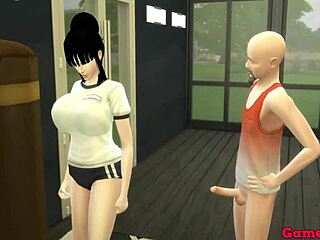 Chichi's Seductive Sexual Training by Perverted Roshi in Dragon Ball Hentai