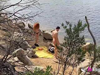 Redhead Babe Seeks Outdoor Fun in Forest Encounters