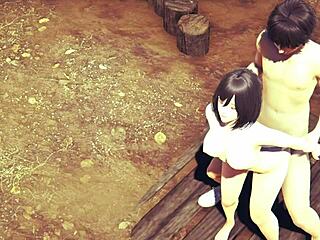 mikasa gets fingered to orgasm then creampied in attack on titans hentai