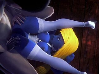 Gargamel Dominates Smurfette in Wild Hentai Action