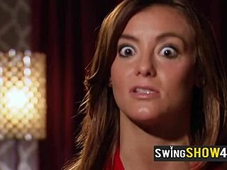 Watch these stunning swinger babes get hot massages before wild orgy!