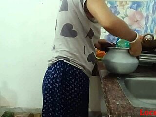 Local bhabi enjoys intimate moments in the dining room from official localsex31 video