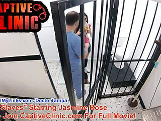 Jasmine Rose naked backstage in gyno exam