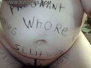 I ride my cuckold hubby cowgirl till he gives me double creampiee on pregnant belly - milky mari