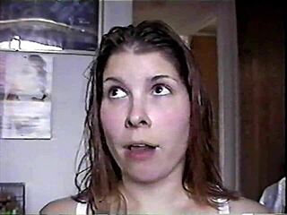 oh man that busty brunette college bitch gets naked sucks her neighbors huge cock and takes a massive facial reward