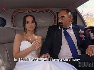 I watch my enticing bride-to-be fuck an injured guy before our wedding, her ass pounded in stockings while I stay silent.