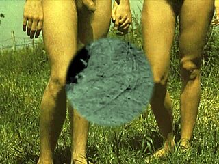 Vintage nudes bare it all in wild nature.