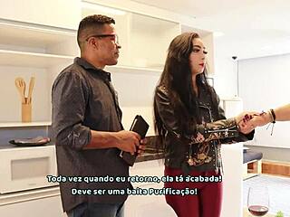 Pastor Fucks Latina Wife, Delivers Intense Cumshot Pleasure