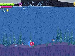 Licking and sucking huge furry monster cock in 69 position during Armas quest lgbt hentai pornplay episode 3.