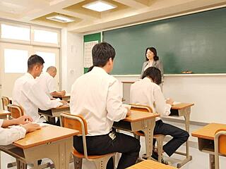 why's this japanese teacher so wet in class?