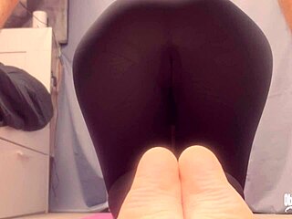 in a homemade yoga session, the stepson frees his latina mother-in-law from her stuck pose by fucking her tight pussy and delivering a creampie