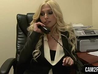 Blonde secretary stars in a captivating free anal video for viewers.